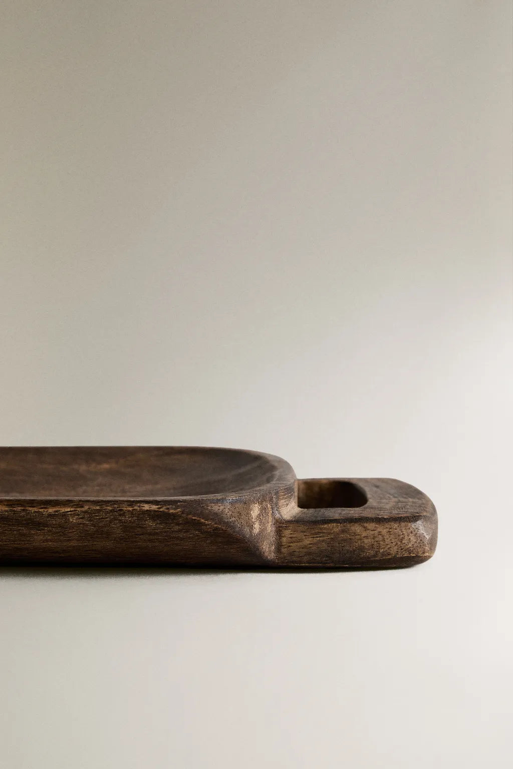 Serving tray, mango wood, long design, 21.6 x 6.5 in