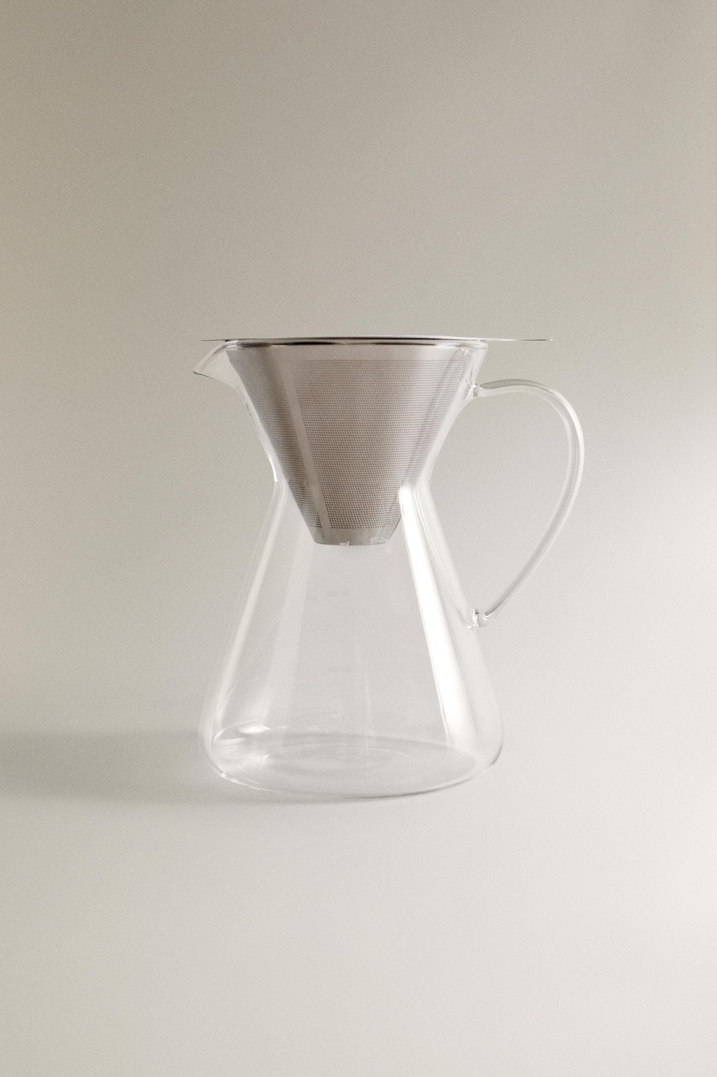 Coffee maker, glass drip, stainless steel filter