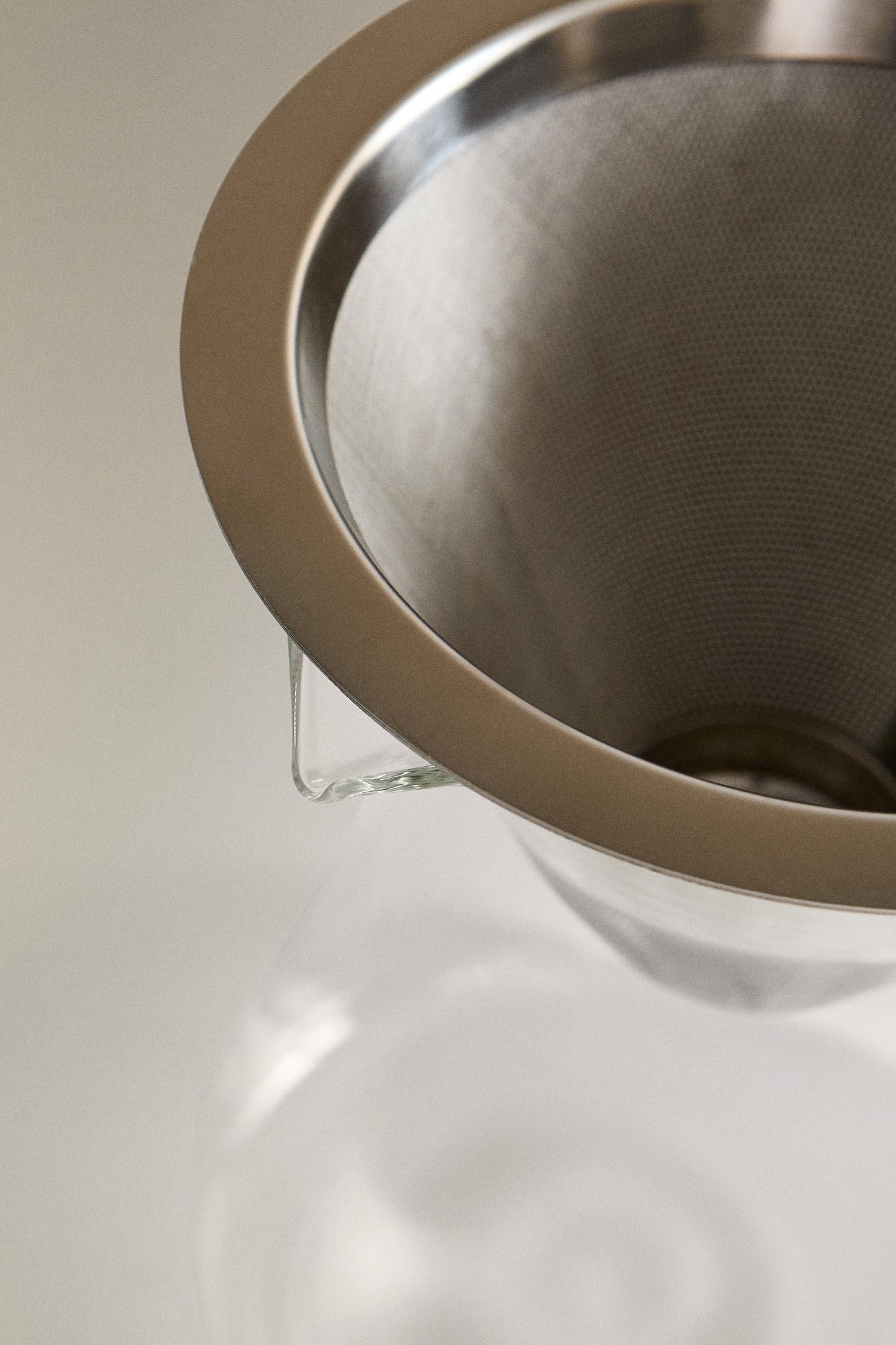 Coffee maker, glass drip, stainless steel filter