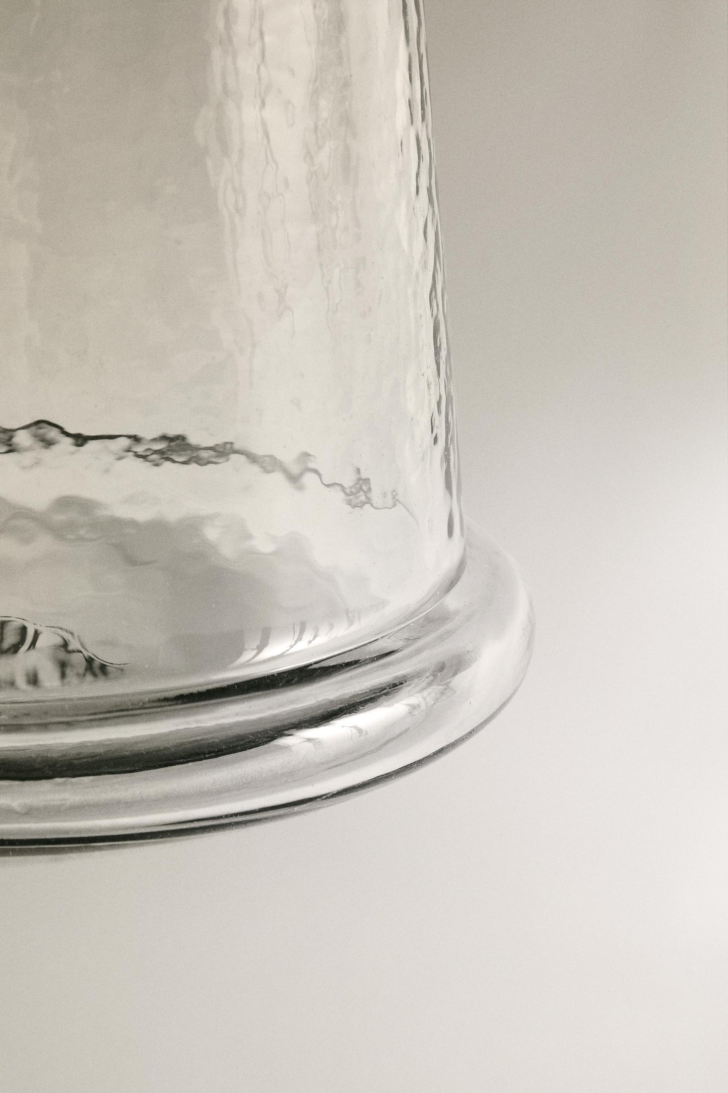 Vase, glass, conical shape