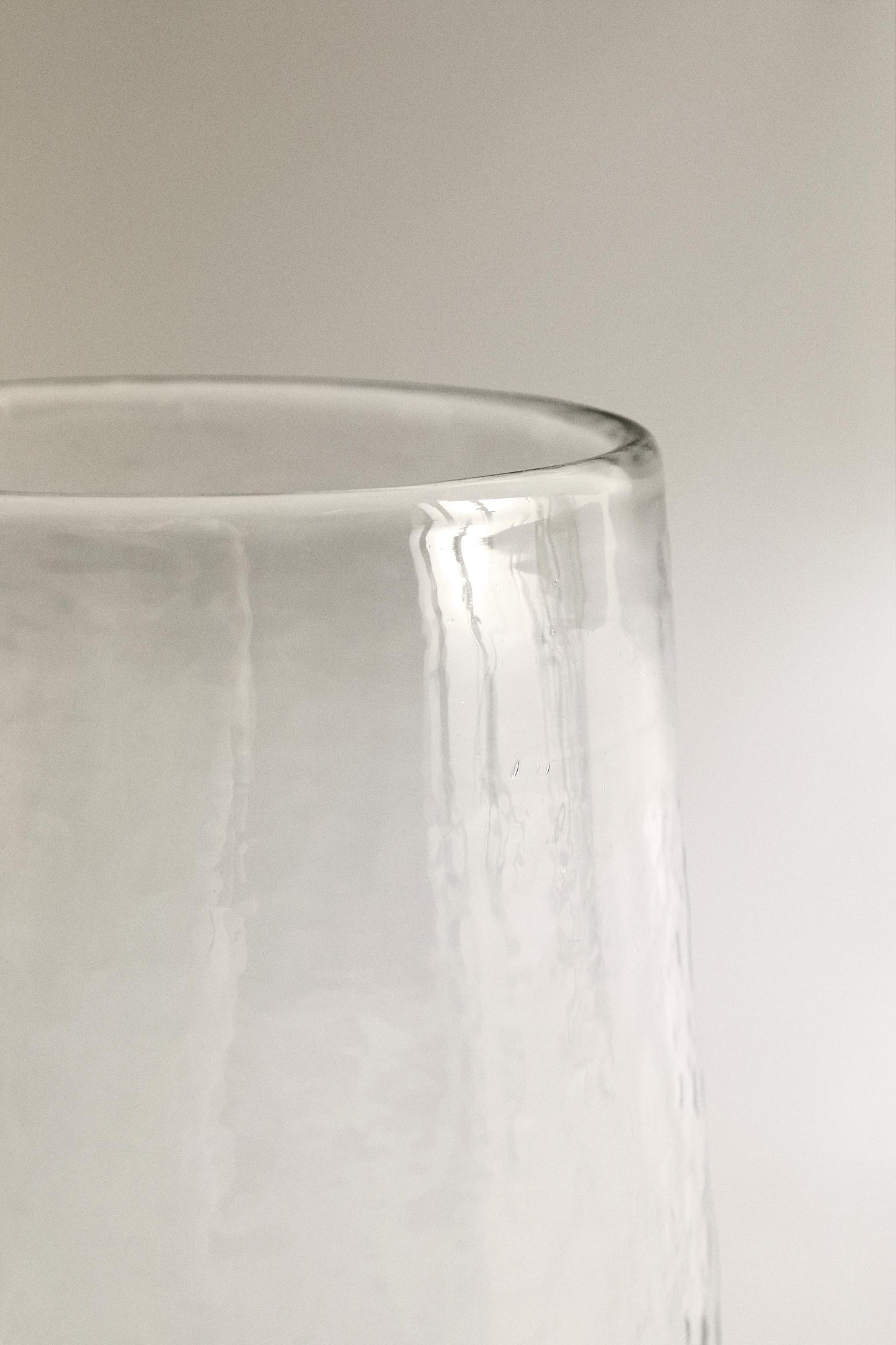 Vase, glass, conical shape