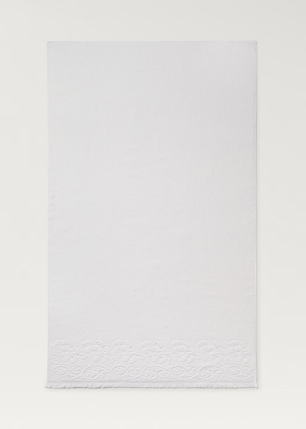 Towel, floral trim, 480 g/m2
