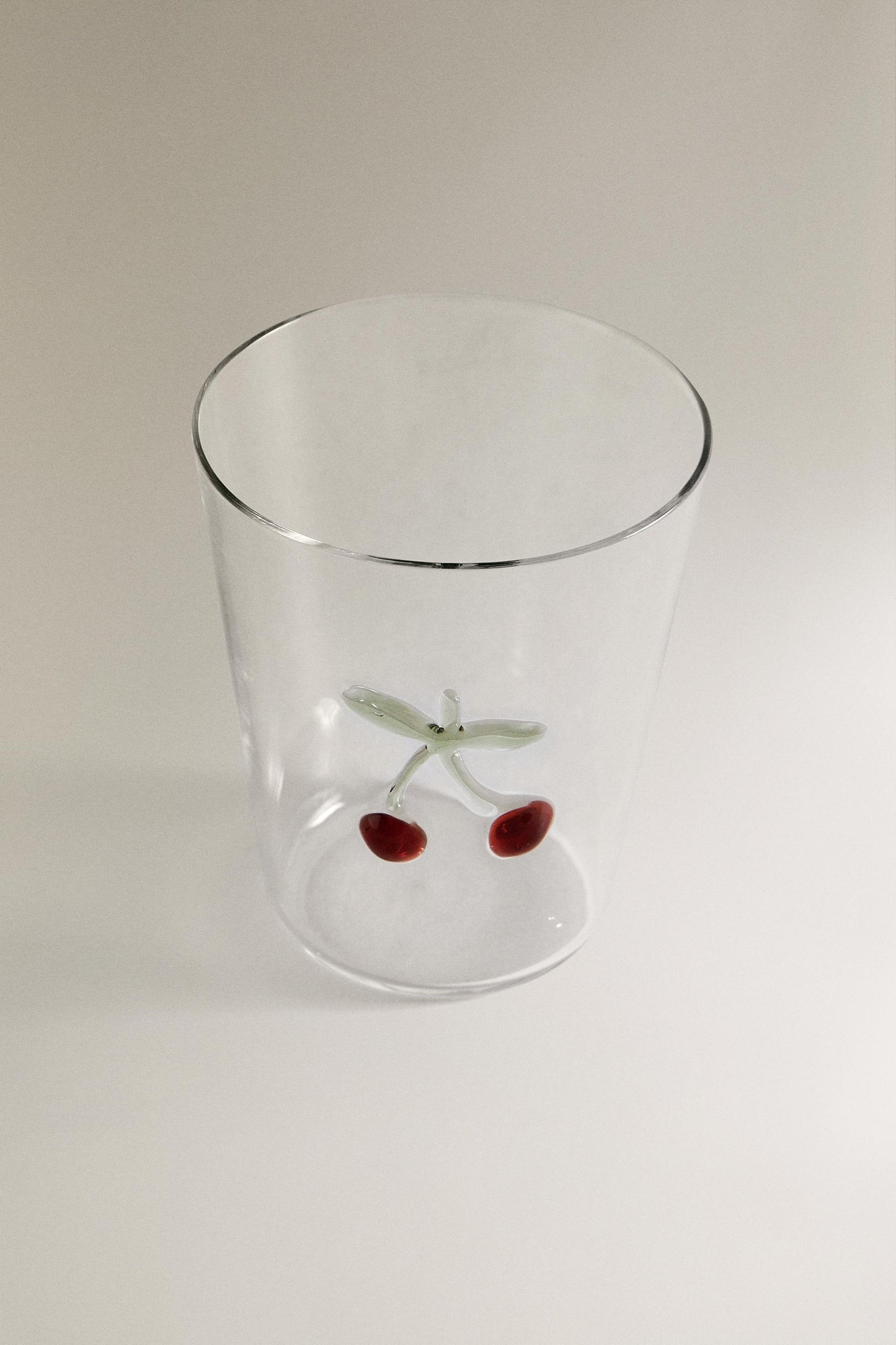 Drinkware, tumbler, glass, cherry