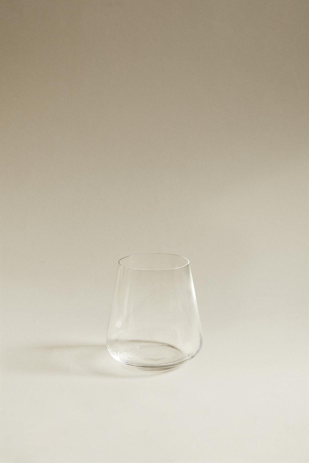 Glassware, tumbler glass, 3.9"