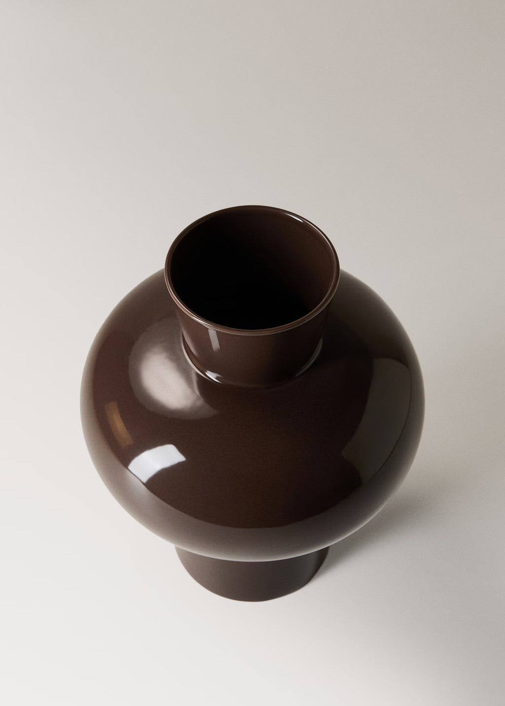 Vase, stoneware, glossy enamel finish