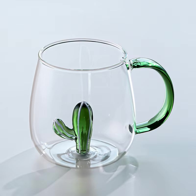 Glassware, mug, borosilicate glass, 3.5"