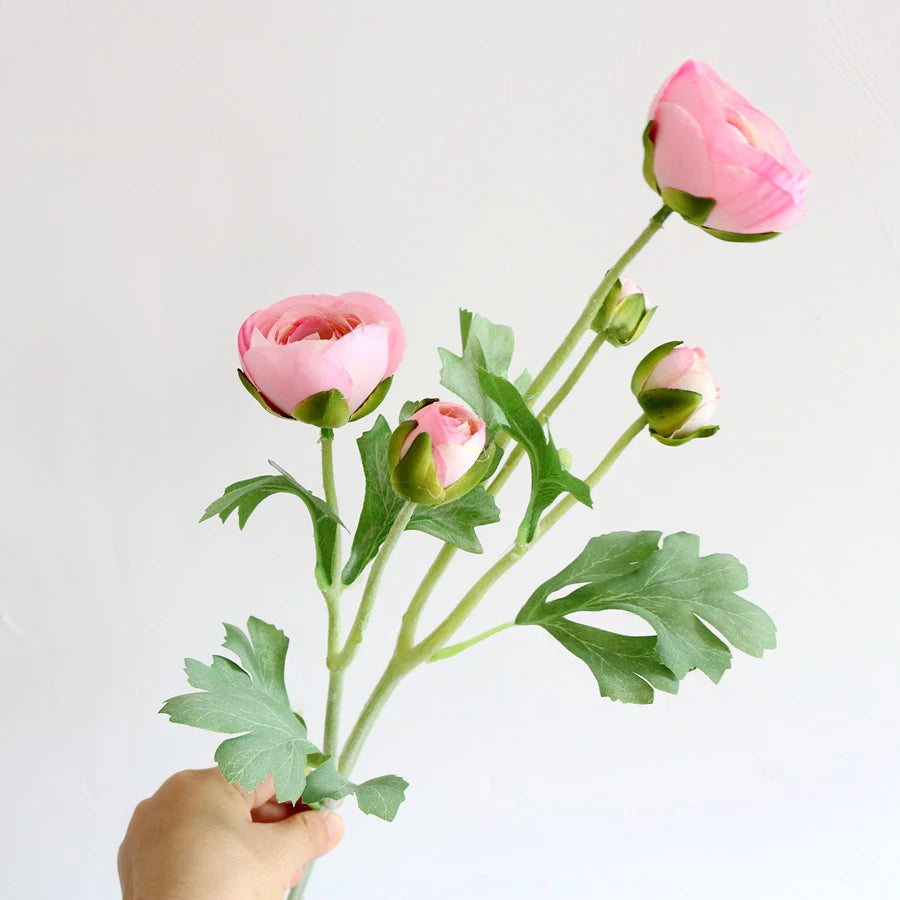 Artificial flower, ranunculus, stem 52cm