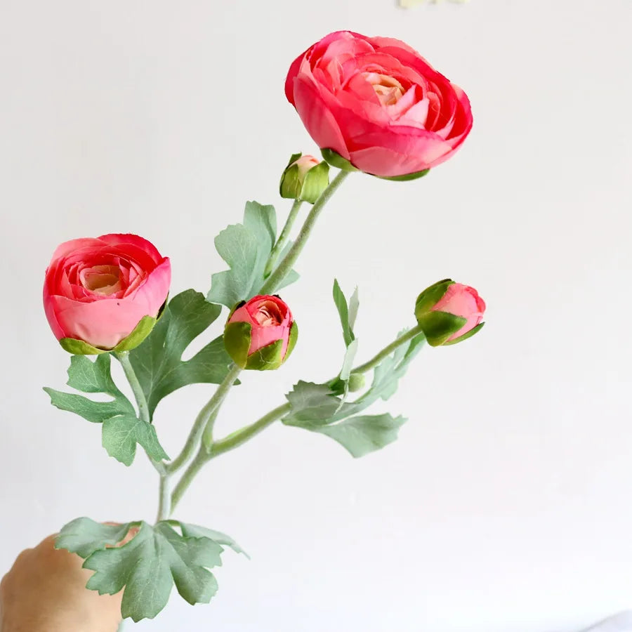 Artificial flower, ranunculus, stem 52cm