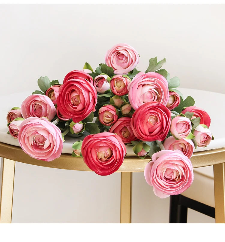 Artificial flower, ranunculus, stem 52cm