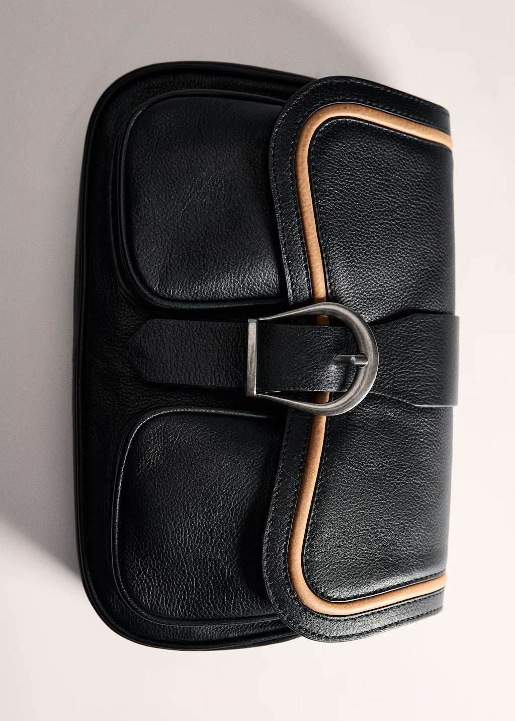 Bag, buckle bag, leather