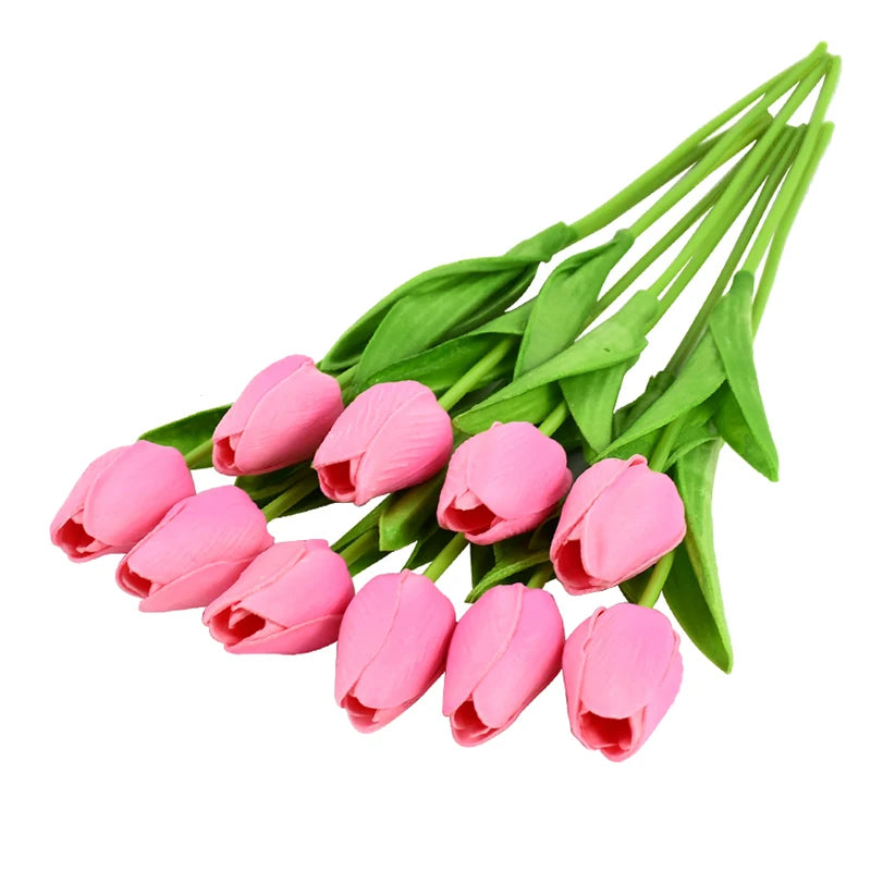 Artificial bouquet, tulip, stem 34cm, pack 10