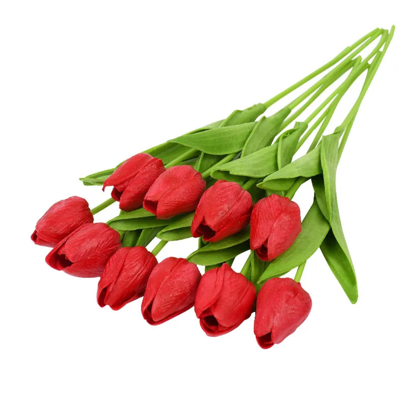 Artificial bouquet, tulip, stem 34cm, pack 10