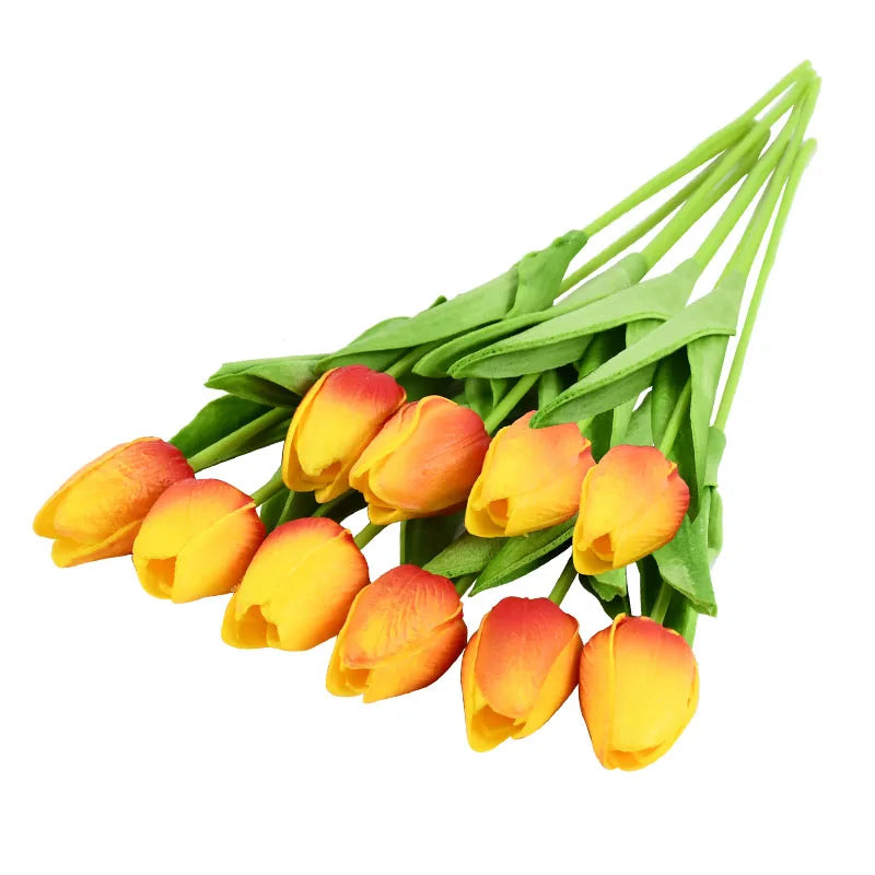 Artificial bouquet, tulip, stem 34cm, pack 10