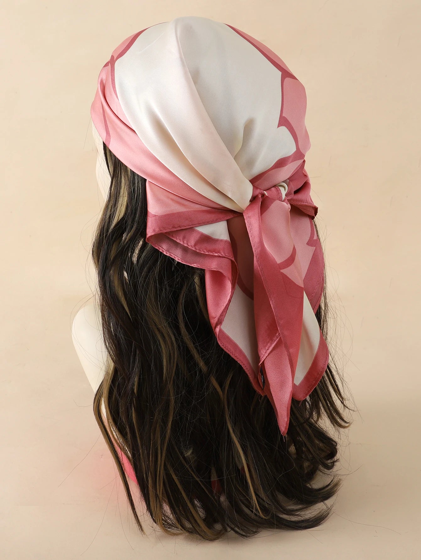 Scarf, satin effect, 27.65 in