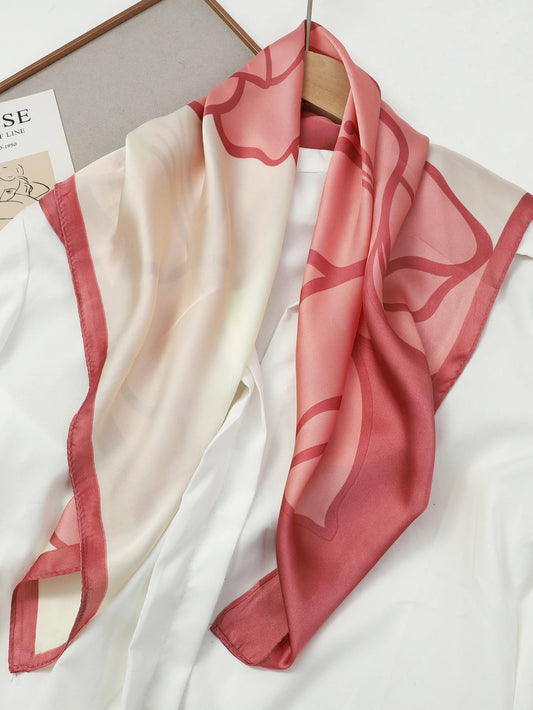 Scarf, satin effect, 27.65 in