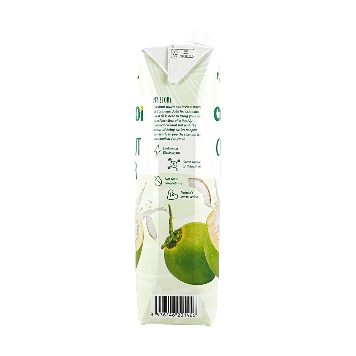 Coconut water, Cocooi, natural coconut water 1000 ml, pack of 2