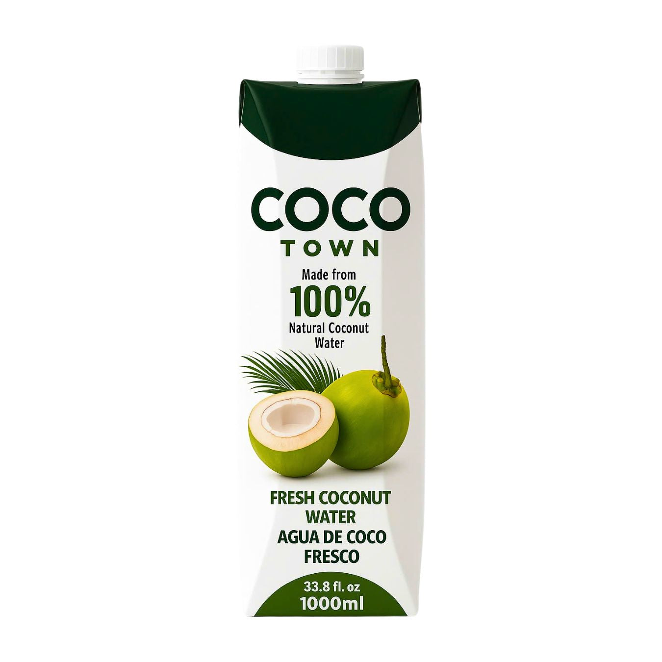 Coconut water, Cocotown, natural coconut water 1000 ml, pack of 2