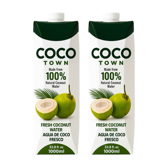 Coconut water, Cocotown, natural coconut water 1000 ml, pack of 2