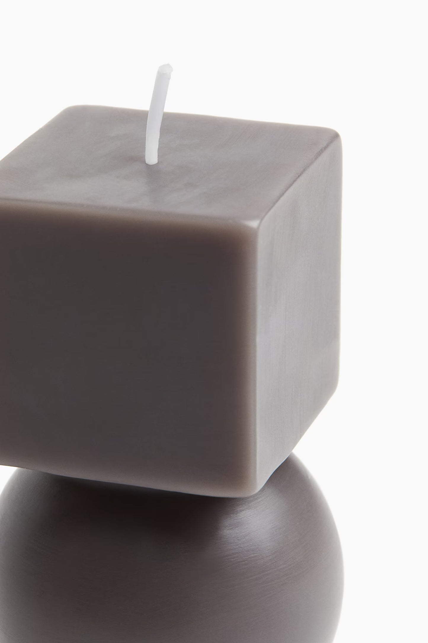 Candle, unscented, geometric shape