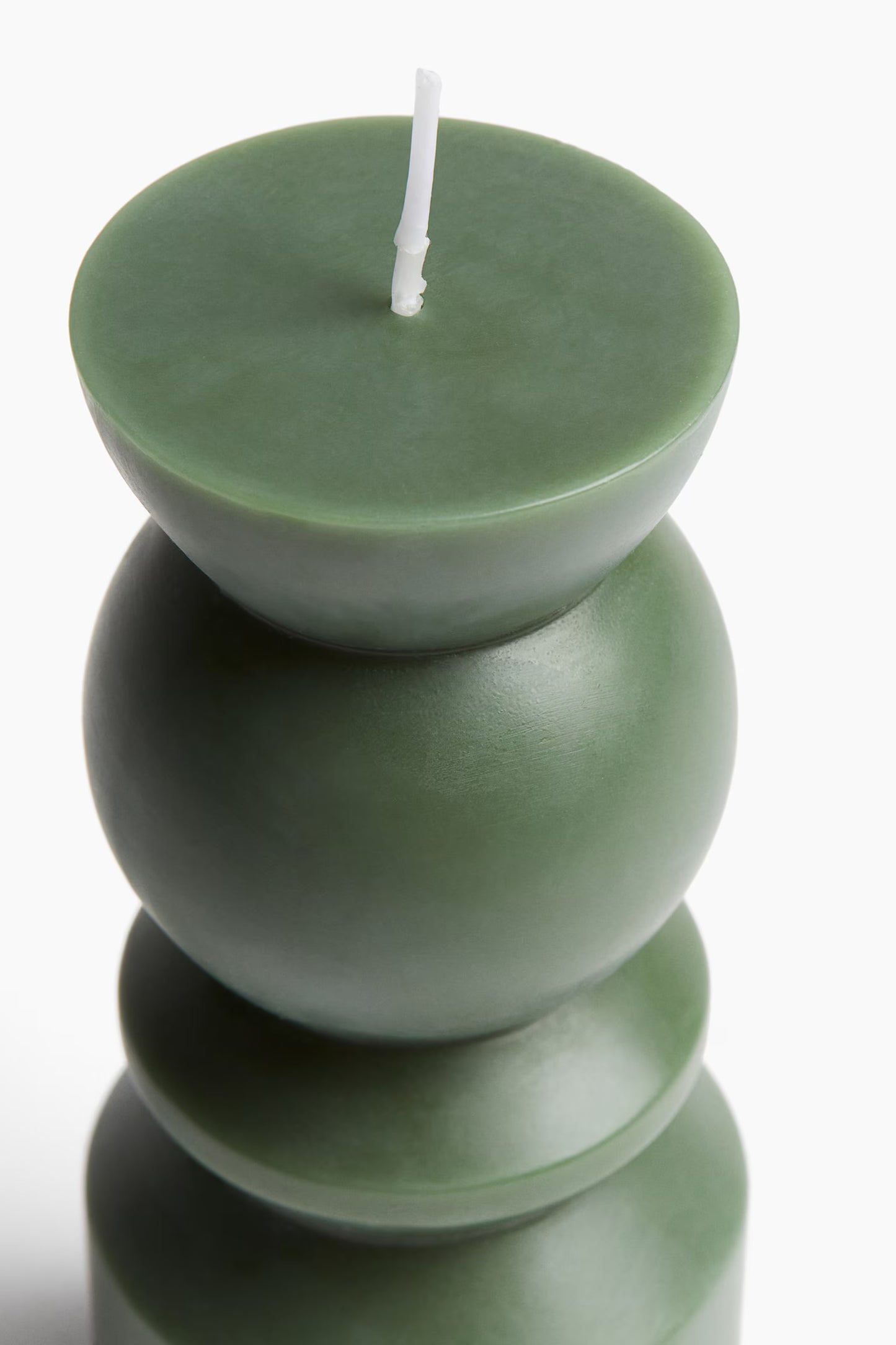 Candle, unscented, geometric shape