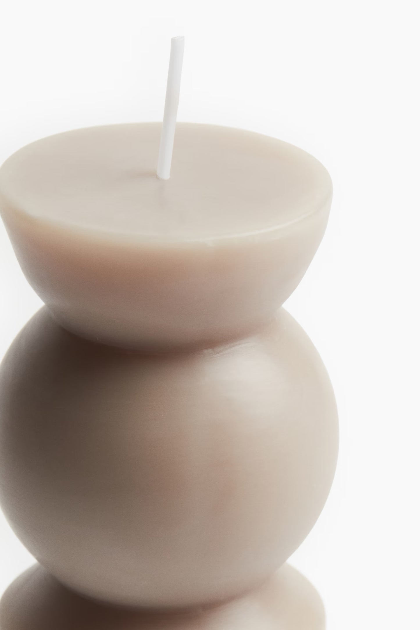 Candle, unscented, geometric shape