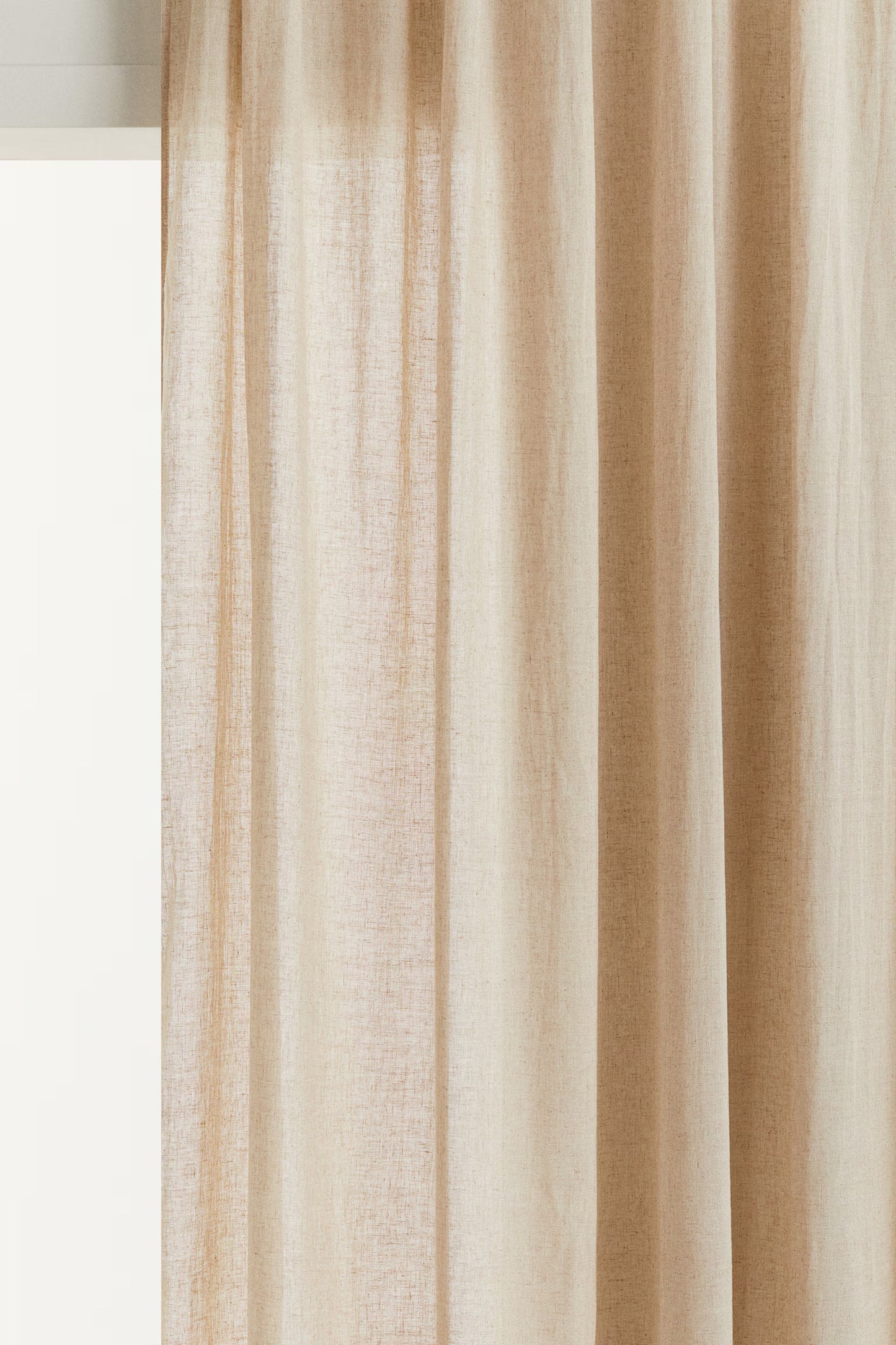 Curtain, cotton-linen, panel 98 x 118, light beige