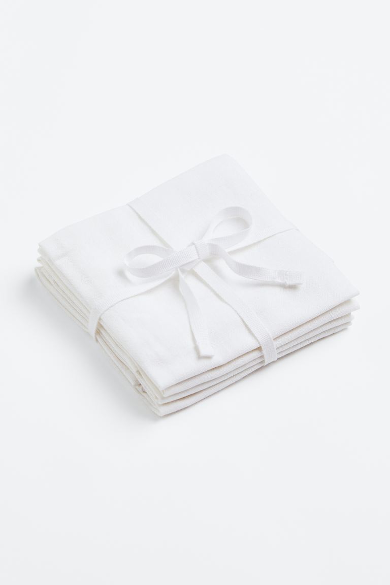 Napkin, cotton, 16 in, pack 4