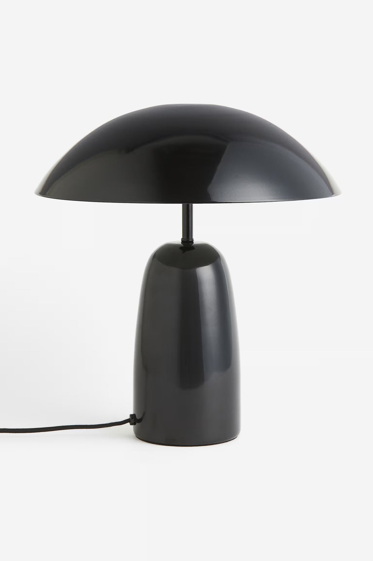 Desk lamp, lacquered metal, black