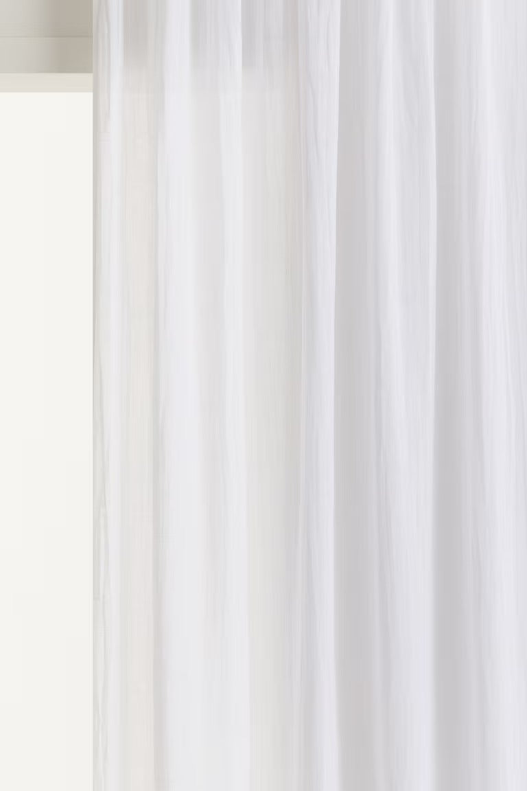 Curtain, cotton-linen, panel 98 x 118, white