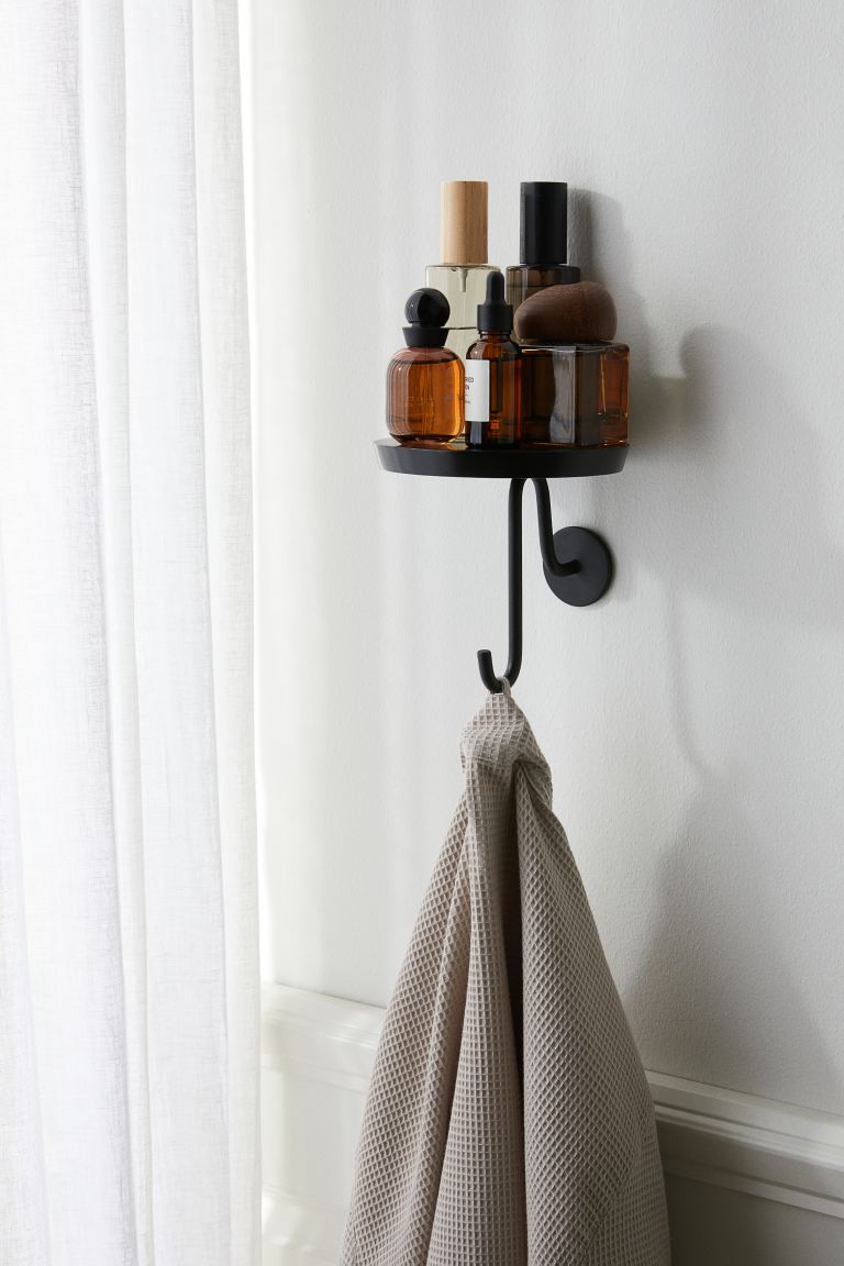 Storage, shelf with hook, small