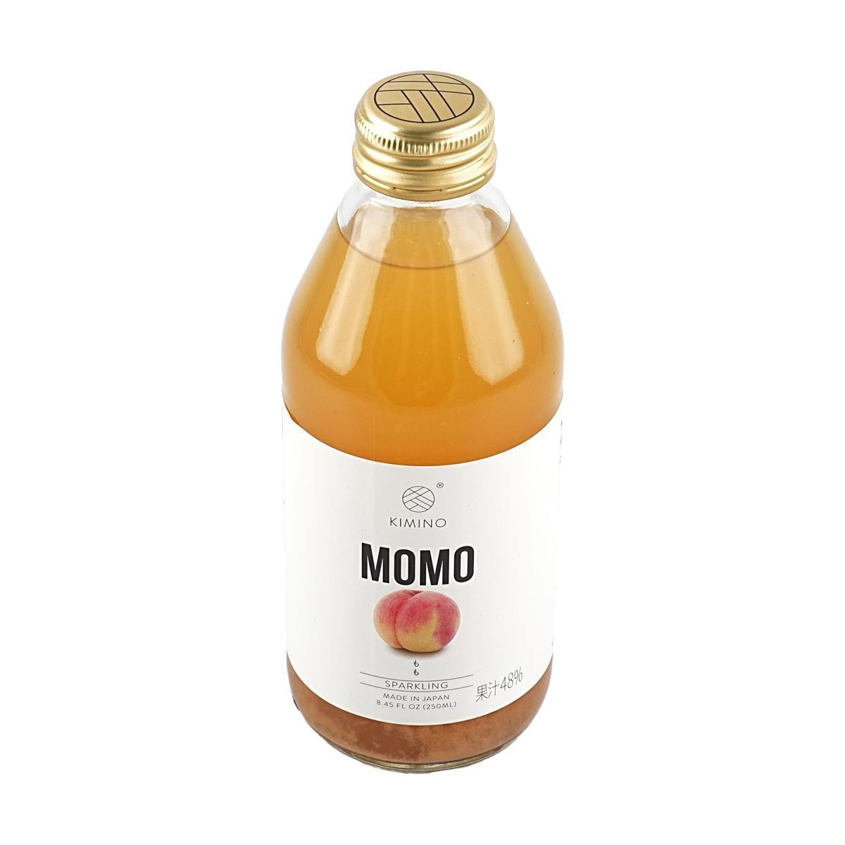 Soda, Kimino sparkling juice, momo peach, 8.45oz, pack of 2