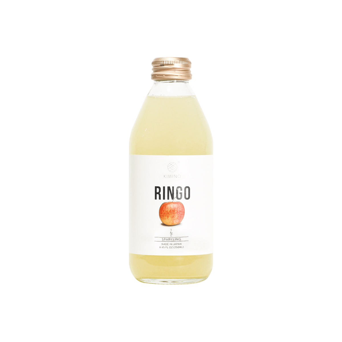 Soda, Kimino sparkling juice, ringo apple, 8.45oz, pack of 2