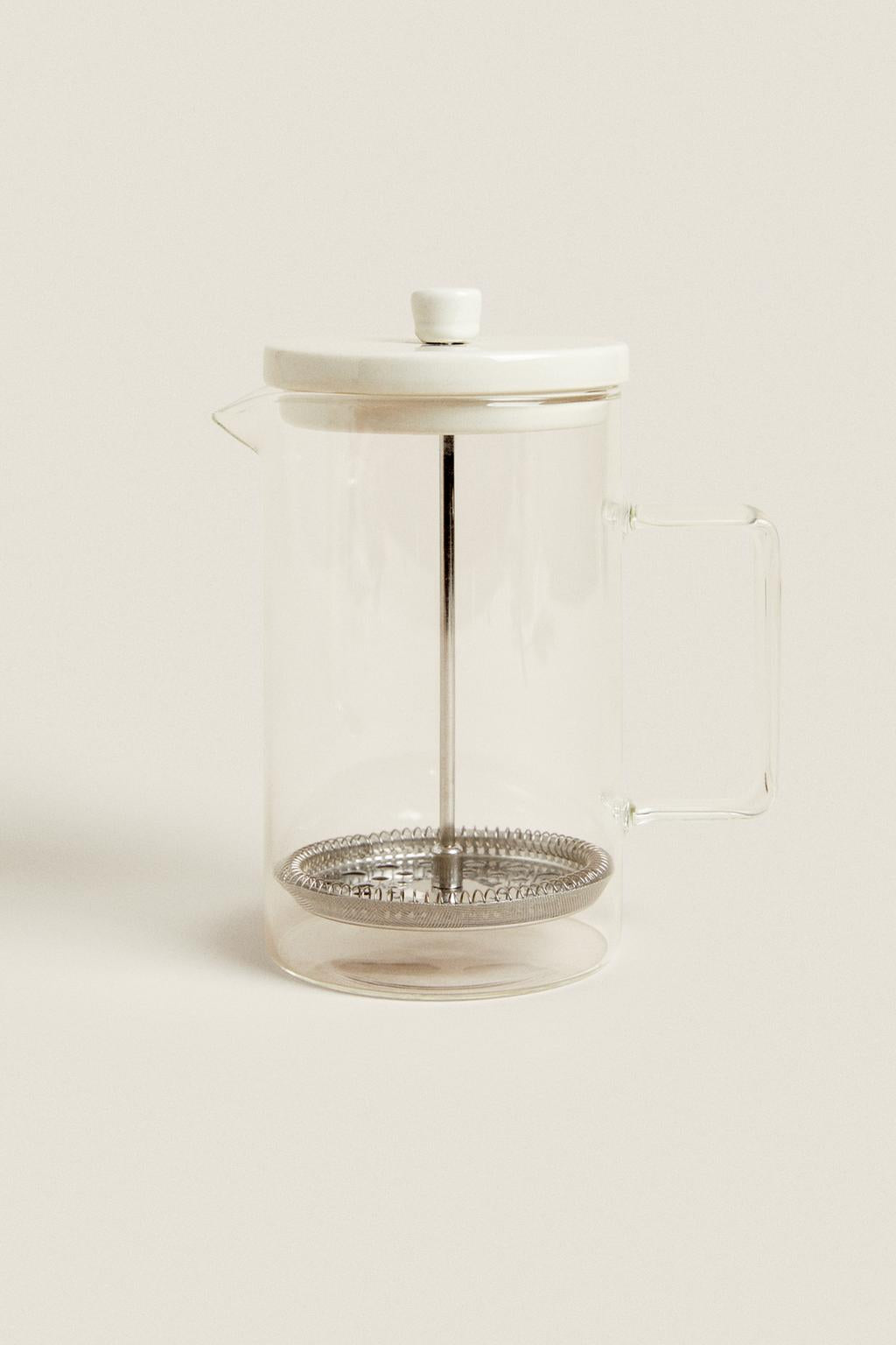 Coffee maker, French press, stoneware lid