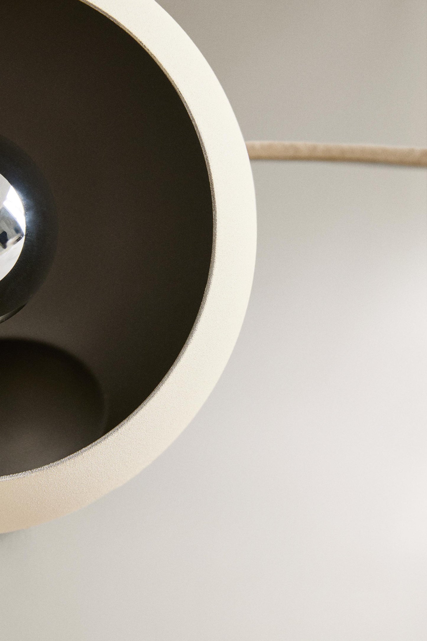 Desk lamp, metal, semi-sphere, 7.1"