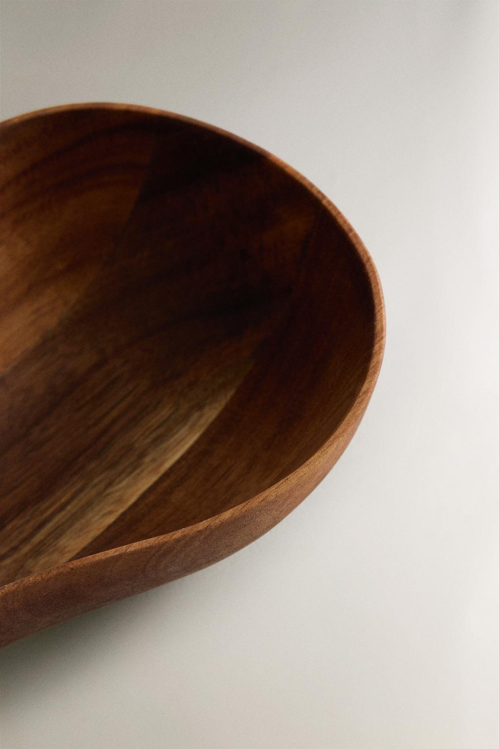 Decorative bowl, acacia wood mini bowl, pear