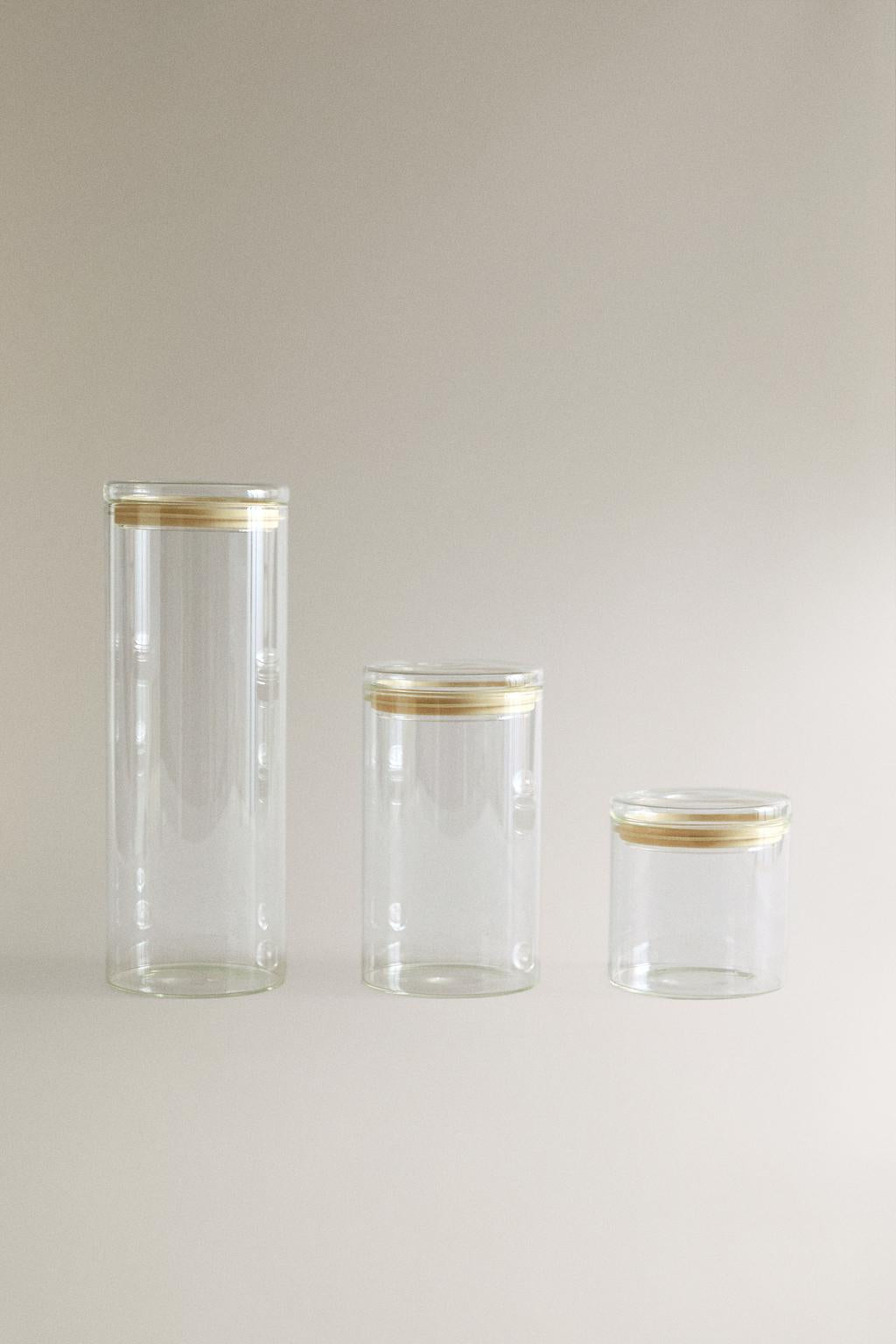 Storage, kitchen jar, borosilicate glass