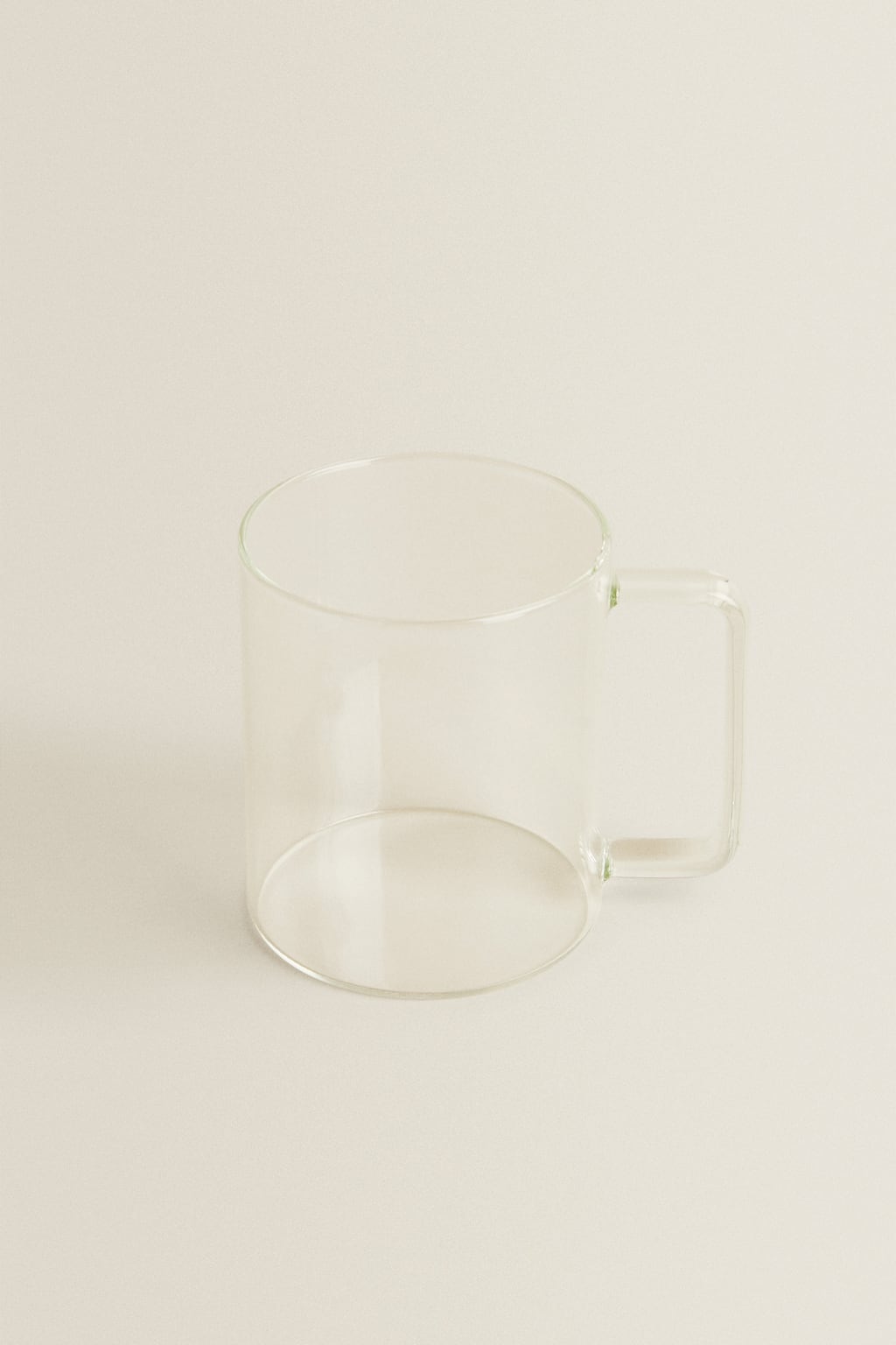 Glassware, mug, borosilicate glass, 3.9"