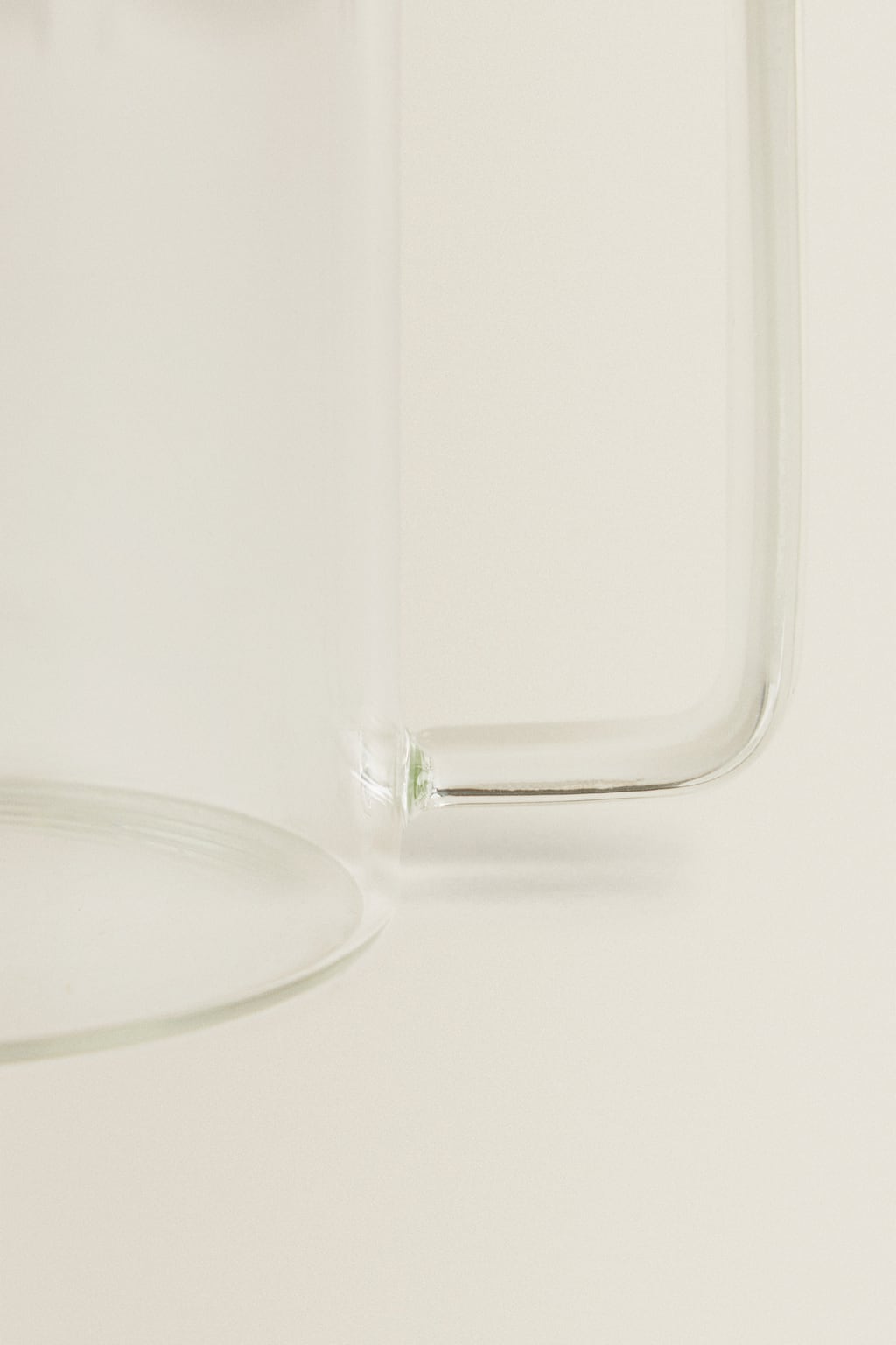 Glassware, mug, borosilicate glass, 3.9"